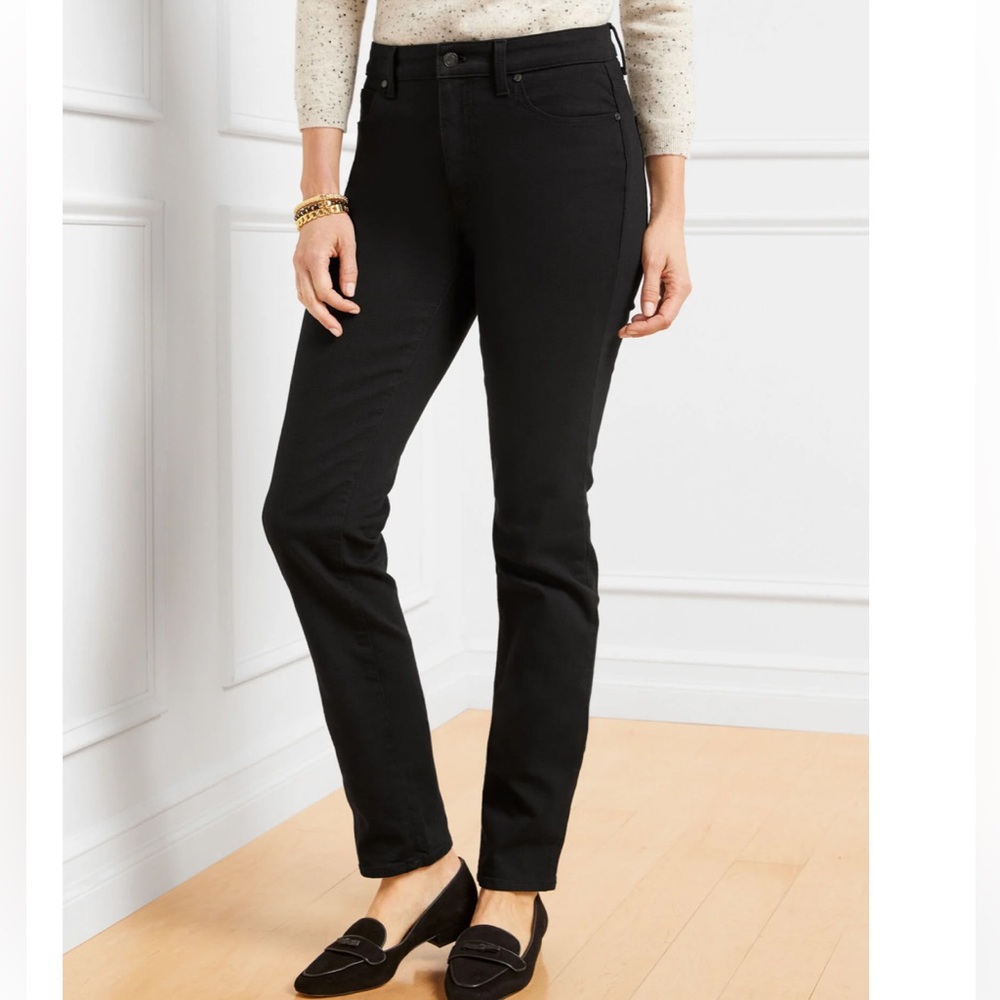 NWT Talbots Heritage Straight Black Jeans